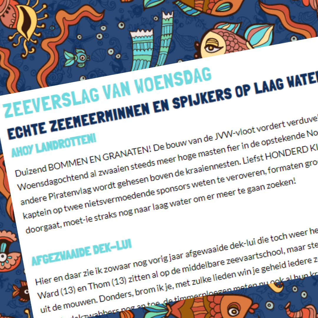 Zeeverslag 31 Augustus